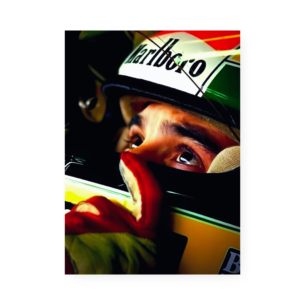 Quadro Decorativo Corrida Piloto Concentrado Helmets
