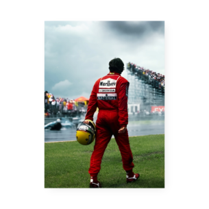Quadro Decorativo Corrida Piloto Macacao Vermelho