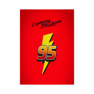 Quadro Decorativo Lightning Mcqueen Raio 95