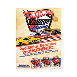 Quadro Decorativo Hot Wheels Vintage Racing