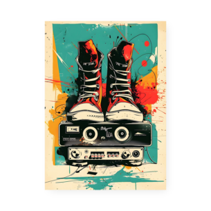 Quadro Decorativo Converse Colorido Radiola Arte