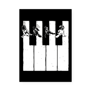 Quadro Decorativo Abbey Road Teclado Piano