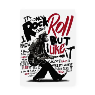 Quadro Decorativo Macaco Rock And Roll