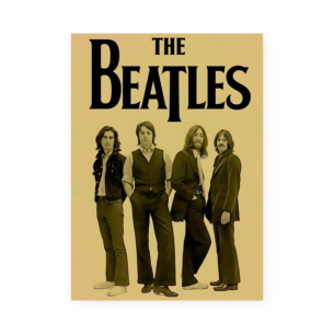 Quadro Decorativo The Beatles Posando Juntos