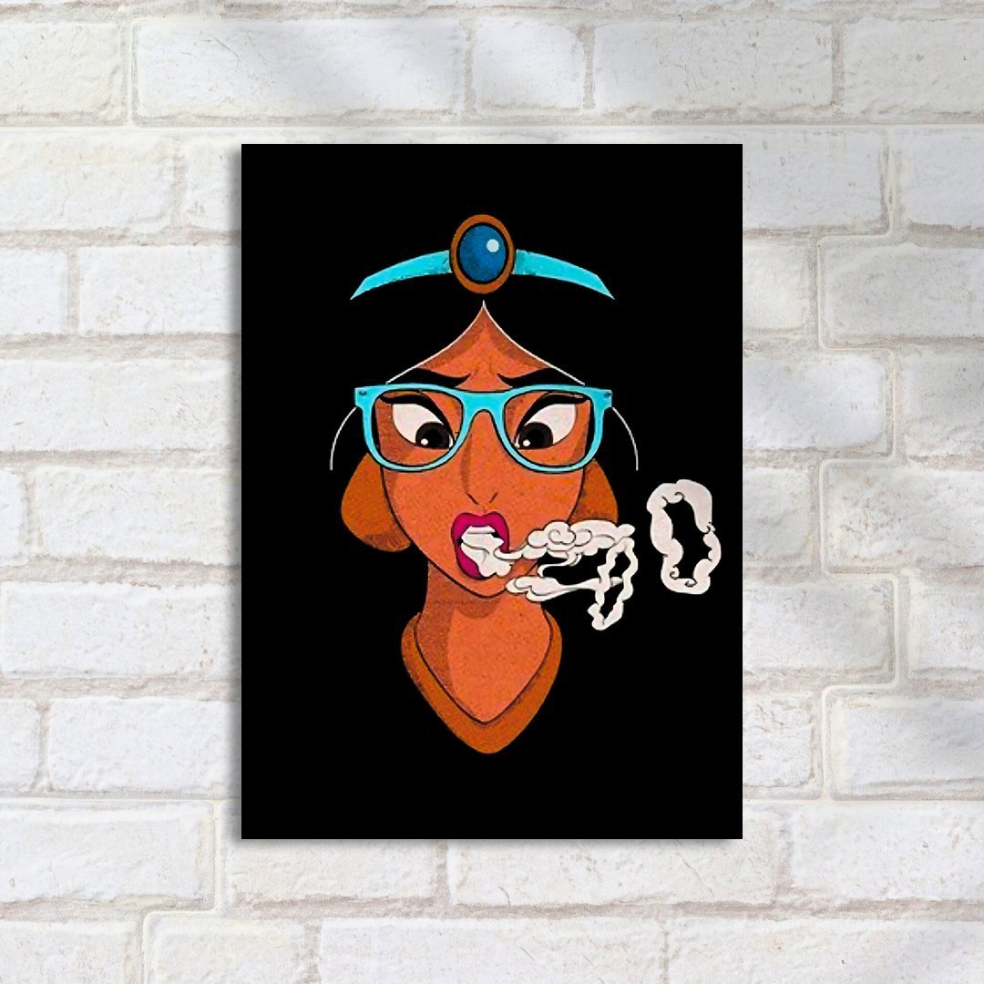 Quadro Decorativo Jasmine Oculos Fumando - Imagem 2