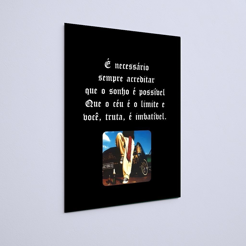 Quadro Decorativo Citação Racionais Mc S Carro - Imagem 3
