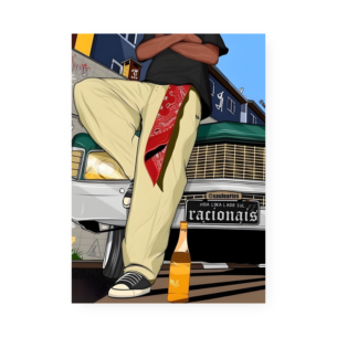 Quadro Decorativo Racionais Carro Bandana Bebida