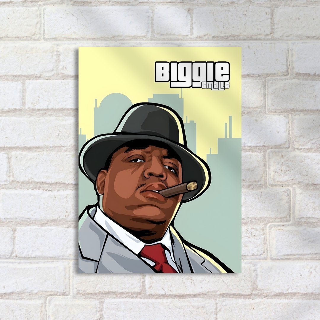 Quadro Decorativo Desenho Rap Terno Charuto - Imagem 2