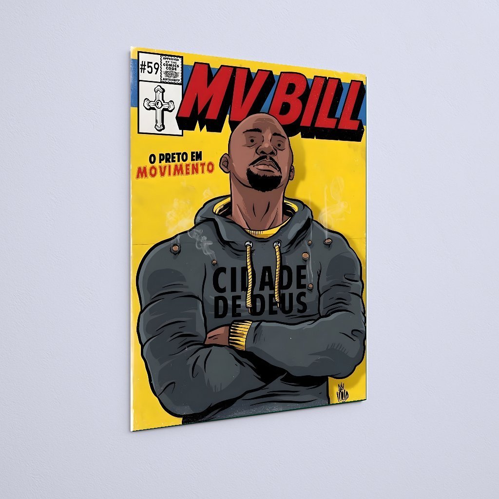 Quadro Decorativo Mv Bill Cidade De Deus - Imagem 3