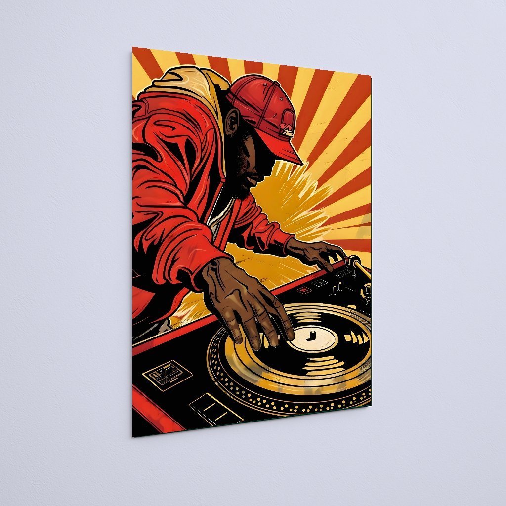 Quadro Decorativo Dj Tocando Disco Vinil - Imagem 3