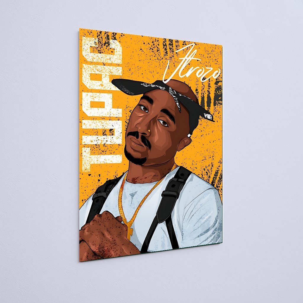 Quadro Decorativo Desenho Rapper Bandana - Imagem 3