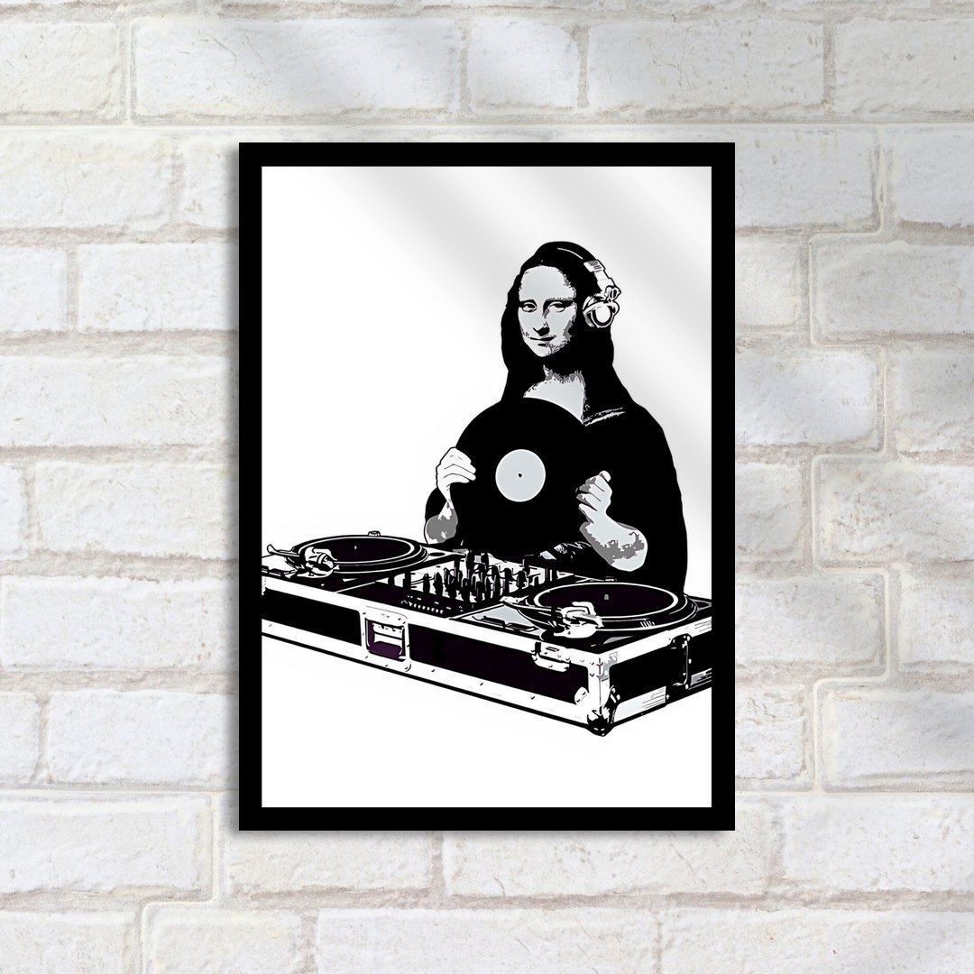 Quadro Decorativo Dj Mona Lisa Discos - Imagem 2