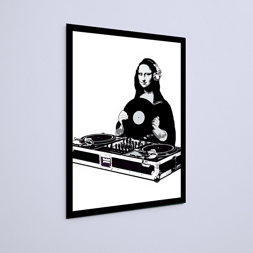 Quadro Decorativo Dj Mona Lisa Discos - Imagem 3