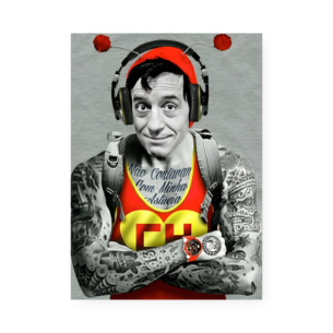 Quadro Decorativo Chapolin Tatuado Fones