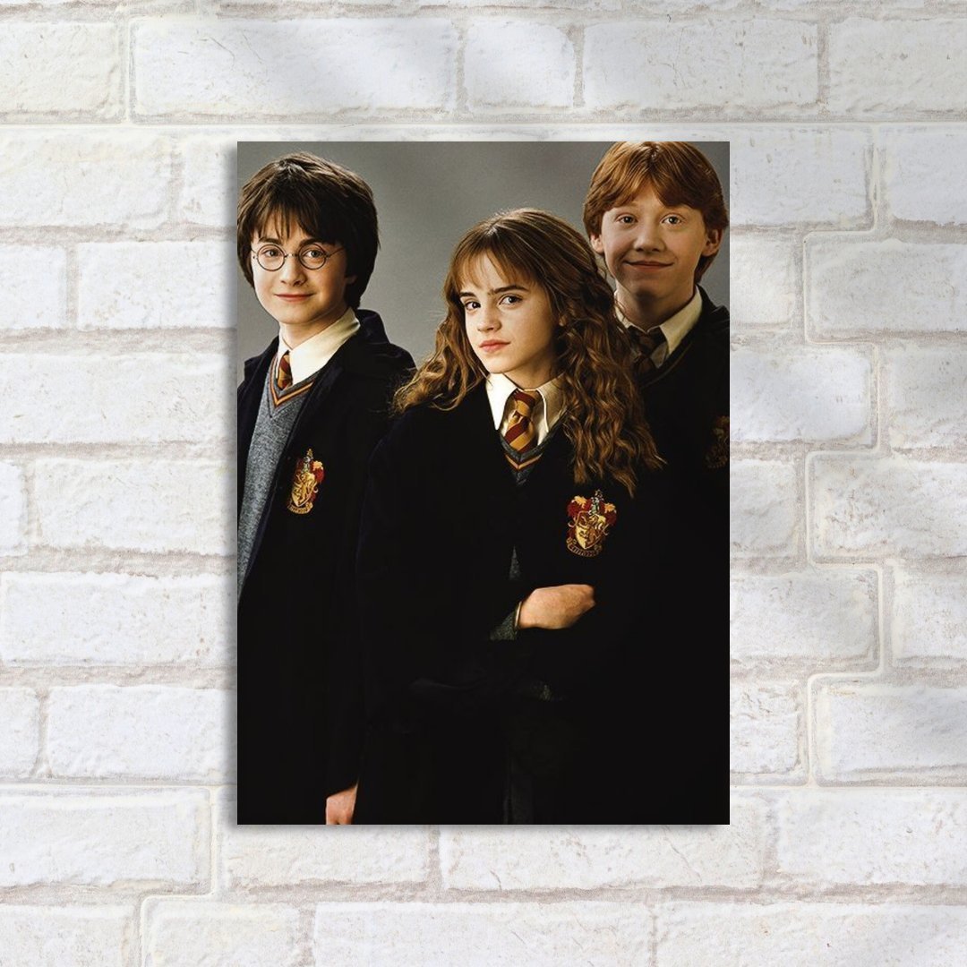 Quadro Decorativo Harry Potter Magia Amizade Escola 2 Quadro Decorativo Harry Potter Magia Amizade Escola - Imagem 2